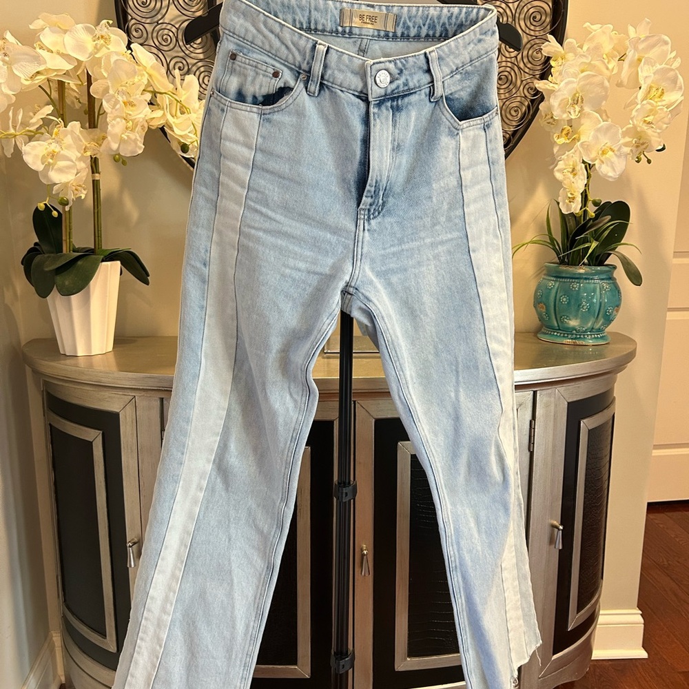 BE FREE Light Blue Straight Leg Jeans